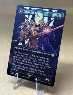 MTG FOIL Zenos yae Galvus // Shinryu, Transcendent Rival(#384) Borderless - Image 2