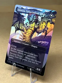 MTG FOIL Zenos yae Galvus // Shinryu, Transcendent Rival(#384) Borderless - Image 3