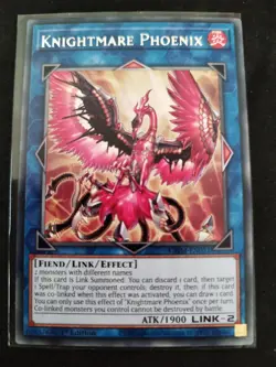 YuGiOh Knightmare Phoenix (V.1) GEIM-EN051 Rare Englisch NM 1st - Image 1