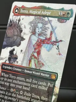 Terra, Magical Adept, Borderless Art Foil - 0323, Final Fantasy MTG LP 001 - Image 2