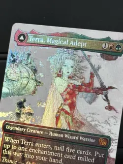 Terra, Magical Adept, Borderless Art Foil - 0323, Final Fantasy MTG LP 001 - Image 3