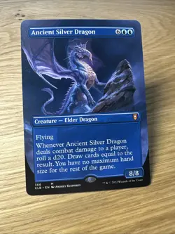 Ancient Silver Dragon (Borderless) #366 (NM) - Commander Legends: Batt... - Image 1