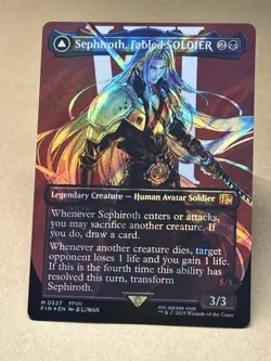 FINAL FANTASY Sephiroth, Fabled SOLDIER (Borderless) (Surge Foil) #527 - Image 1