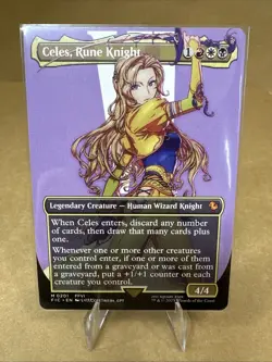 Celes, Rune Knight (Borderless) - Final Fantasy FIC MTG 0201 - Image 1