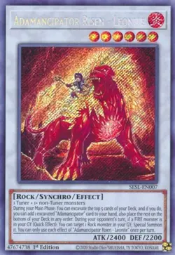 SESL-EN007 Adamancipator Risen - Leonite 1st Edition Secret Rare NM YuGiOh TCG - Image 1