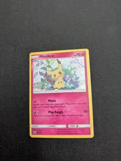 Pokemon Mimikyu TCG Sun Moon SM163 Holo Rare Black Star Promo Card 2019 - Image 1