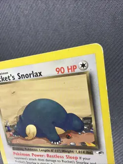 Rocket's Snorlax - 33/132 - Pokemon Gym Heroes Unlimited DMG CREASED - Image 2