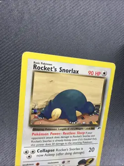Rocket's Snorlax - 33/132 - Pokemon Gym Heroes Unlimited DMG CREASED - Image 3