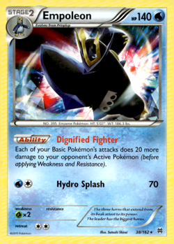 Empoleon 38/162 Rare Regular XY: Breakthrough Pokemon TCG LP - Image 1