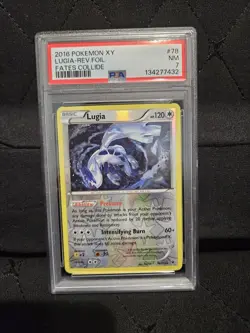 2016 Pokemon XY Fates Collide Lugia Reverse Foil #78 PSA 7 FREE Shipping - Image 1
