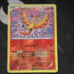 Pokemon Moltres Fates Collide 9/124 Reverse Holo Rare Basic 120 HP English - Image 1