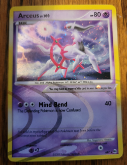 Pokemon: Arceus (AR7) Lv. 100 Holo Rare 2009 - Image 1