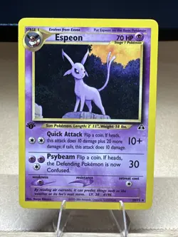 Pokemon Espeon Neo Discovery 1st Edition 20/75 LP Vintage WOTC - Image 1