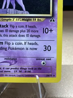 Pokemon Espeon Neo Discovery 1st Edition 20/75 LP Vintage WOTC - Image 4