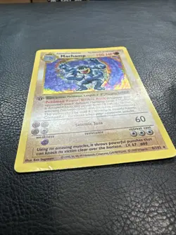 Pokemon Machamp Base 8/102 Holo 1st Edition Shadowless Rare MP - Image 4