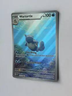 Pokemon TCG Wartortle 171/165 SV151 Illustration Rare Full Art Holo NM+ - Image 4