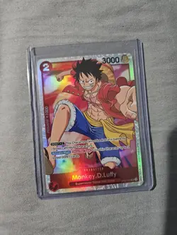 • Monkey.D.Luffy • OP01-024 SR Romance Dawn Holo Foil One Piece TCG NM - Image 1