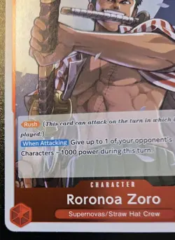 Roronoa Zoro OP14-015 Foil Rare The Azure Sea's Seven One Piece Card Game - Image 4