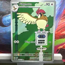 Pokemon Card Pidgeotto 208/197 SV03 Obsidian Flames Illustration Rare Full Art … - Image 1