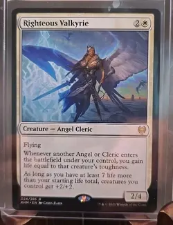 Righteous Valkyrie Kaldheim MTG Regular Near Mint - Image 3