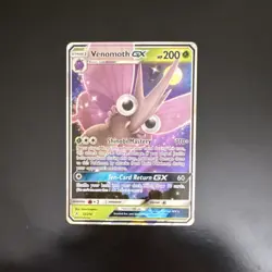 Pokemon Venomoth GX Sm-Unbroken Bonds Ultra Rare Holo 12/214 200 HP GX - Image 1