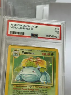 1999 Pokemon Game Venusaur-Holo 15/102 PSA 7 New Grade - Image 2
