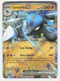 Lucario ex 017 Holo Promo Scarlet & Violet Promo Pokemon Near Mint - Image 1
