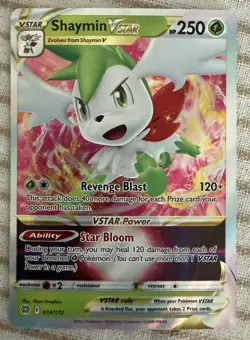 Pokemon TCG Shaymin VSTAR 014/172 Swsh09: Brilliant Stars Holo - Image 1