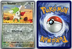 SHAYMIN 087/131 UNCOMMON SV: PRISMATIC EVOLUTIONS POKEMON REVERSE HOLO NM - Image 3