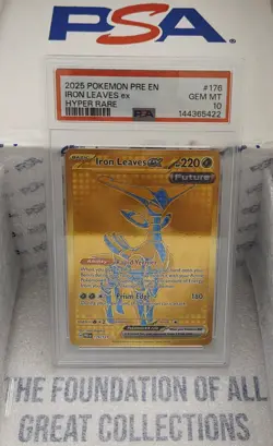 2025 Pokemon S&V Prismatic Evolutions Iron Leaves ex Hyper Rare PSA 10 #176/131 - Image 1