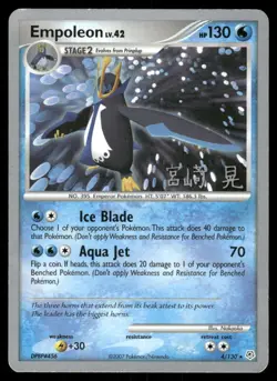 2018 Pokemon Empoleon Rare World Championship Decks 4/130 DMG - Image 1