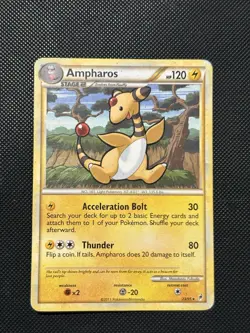Pokemon HGSS Unleashed - Ampharos - Non Holo Rare - 23/95 - MP/HP - Image 2