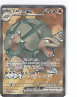 Golem ex 189/165 Pokemon 151 SV3.5 Secret Rare Holo NM/M Scarlet Violet TCG - Image 1