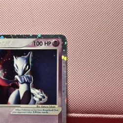 Mewtwo ex Holo Ultra Rare 101/109 Ruby And Sapphire Pokemon Half-SWIRL LP - Image 3