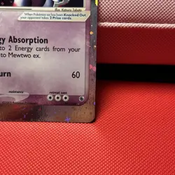 Mewtwo ex Holo Ultra Rare 101/109 Ruby And Sapphire Pokemon Half-SWIRL LP - Image 4