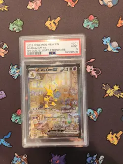 Alakazam Ex 201/165 Special Illustration Rare Pokemon Card PSA 9 MINT - Image 1