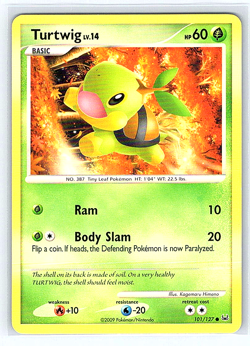 Turtwig 101/127 Platinum MP Pokemon Card - Image 1