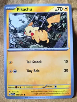 Pokemon Cards: Pikachu 55/217 Common Regular | ME: Ascended Heroes - Pokemon TCG - Image 1