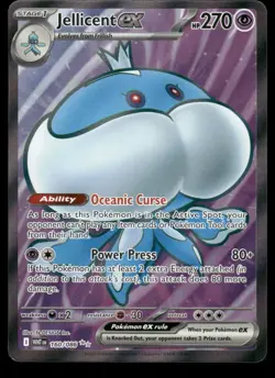 Pokemon Cards Jellicent ex 160/086 White Flare Holo Ultra Rare NM - Image 1