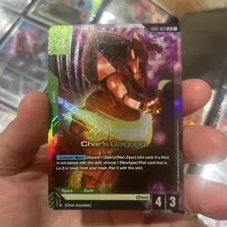 Char's Gelgoog - Newtype Rising #GD01-023 LR - NM Holo Foil Gundam Card Game - Image 1