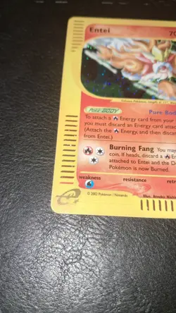 Carte Pokemon Entei H8/H32 AQUAPOLIS holo Exc Inglese - Image 3