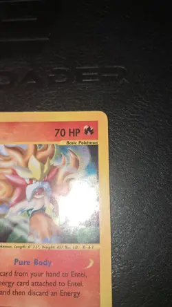 Carte Pokemon Entei H8/H32 AQUAPOLIS holo Exc Inglese - Image 5
