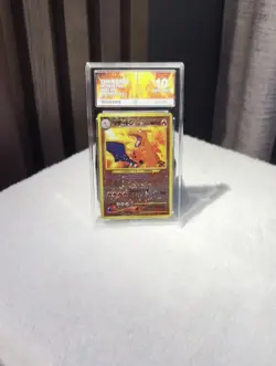 “2000 Pokemon Charizard Japanese Promo #006 Premium File 2 Reverse Holo ACE 10” - Image 2