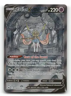Zacian V GG48/GG70 - Crown Zenith Galarian Gallery - Pokemon Card NM/M - Image 1