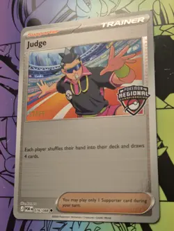 Pokemon Card STAFF Judge 076/088 Regional Promo Perfect Order Holo POR Foil 2026 - Image 3