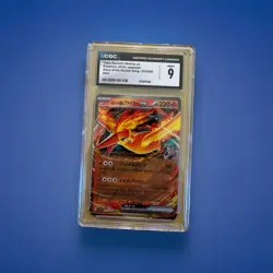 Pokemon Team Rocket's Moltres ex 015/098 Sv10 Double Rare Holo CGC 9 Japanese - Image 1