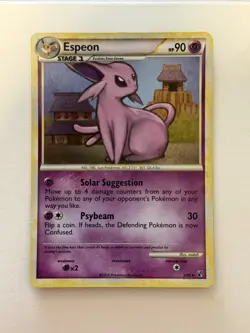 Pokemon TCG Espeon HS-Undaunted 2/90 Reverse Holo Holo Rare - Image 1