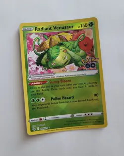 Pokemon Radiant Venusaur 004/078 Pokemon GO Holo 2022 TCG English Card ENG - Image 1