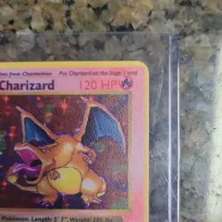Pokemon 1st Edition Charizard Base Set Holo Rare 120 HP Stage 2 4/102 Rare Art - Image 5