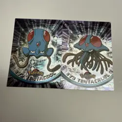 1999 Topps Pokemon Card Lot Rare Holo Foil #72 & #73 TENTACOOL & TENTACRUEL - LP - Image 1